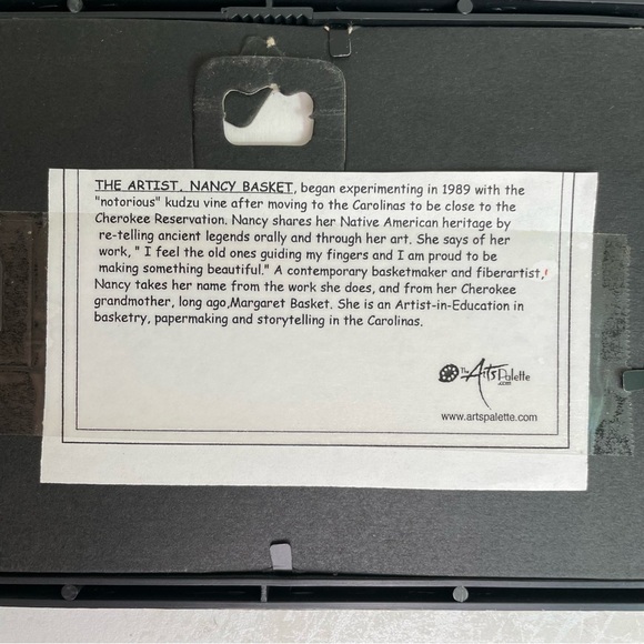 NANCY BASKET Cherokee Native American Fiber Art 3 Framed Duck Scarecrow Chicken - Picture 8 of 11